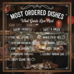 Most ordered dishes at Asian City Restaurant showing guest favorites