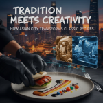 Chef at Asian City preparing a modern twist on classic Asian dishes