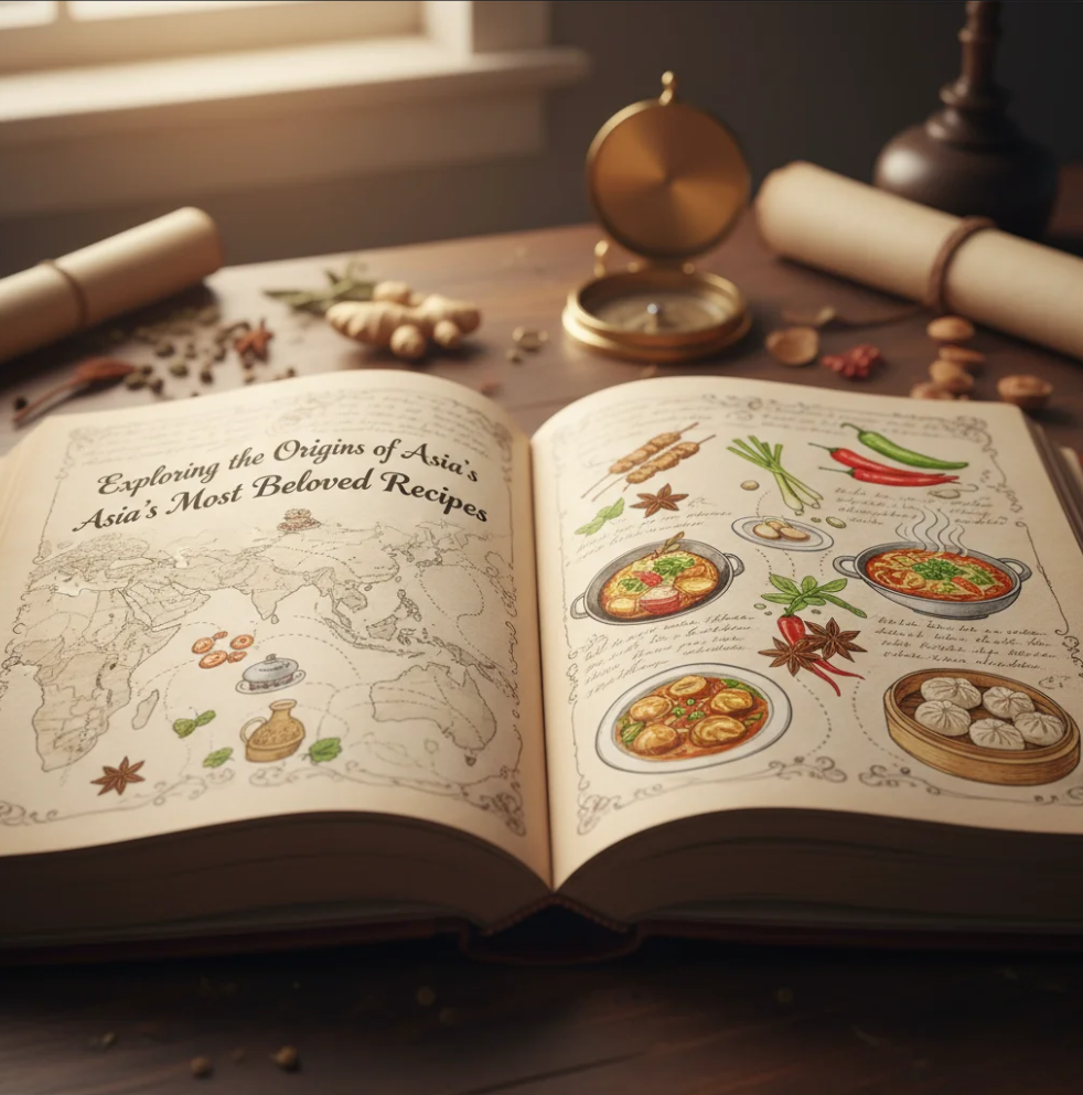 Traditional Tom Yum soup from Thailand showcasing its iconic herbs and spices