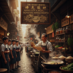 Chef at Asian City preparing signature handmade noodles in the kitchen