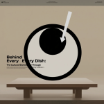 hidangan Asia yang disajikan dengan elemen budaya tradisional