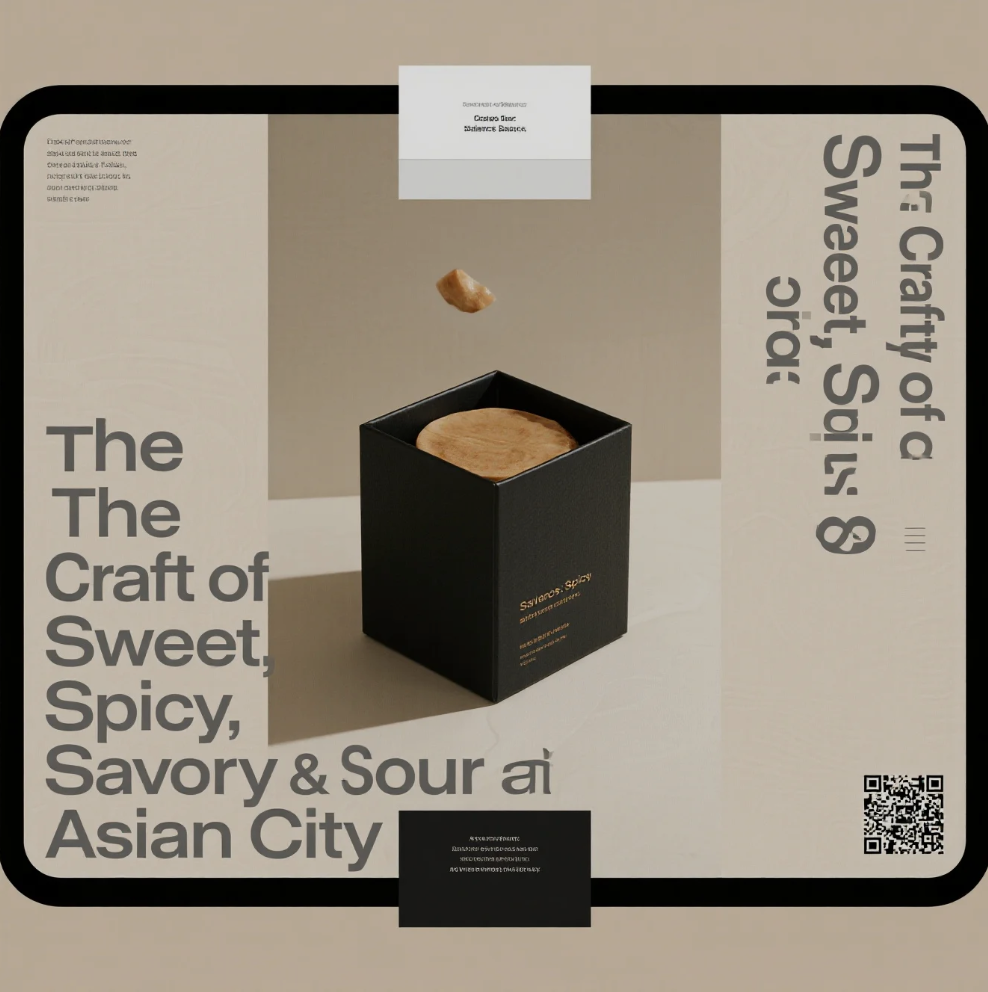 Asian dishes showcasing sweet, spicy, savory, and sour flavor balance