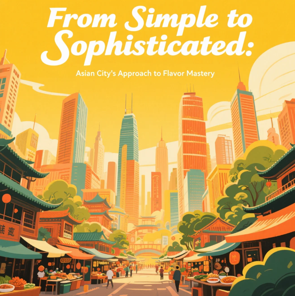 Beautifully plated Asian dishes showcasing Asian City’s balance of simple and sophisticated flavors